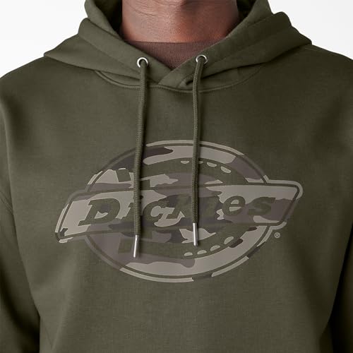 Dickies Men's Big & Tall Water Repellent Camo Logo Hoodie4