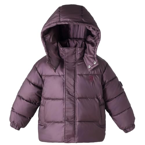 Little Boys Winter Snow Coat Puffer Jacket with Hood Quilted Padded Kids Clothes