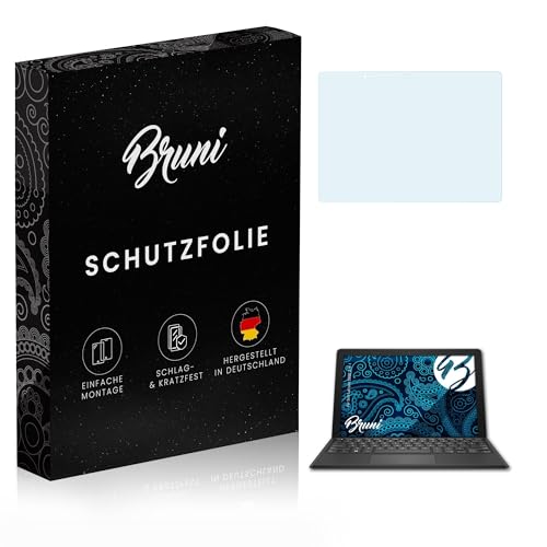 Bruni Screen Protector compatible with Dell Latitude 5290 2-in-1 Protector Film, crystal clear Protective Film (2X)