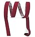 Produktbild Schrägband elastisch, Falzband, 20/10mm, Kantenband, Gummi, nähen, Meterware, 1 Meter (Bordeaux)