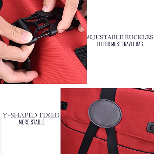 Sparklekle Luggage Strap Bag Nylon Adjustable Luggage Belt Travel Carry-On Luggage Helper Suitcase Strap Organizer For Tote Duffel Bag Laptop Bag (Blue) #TOP5