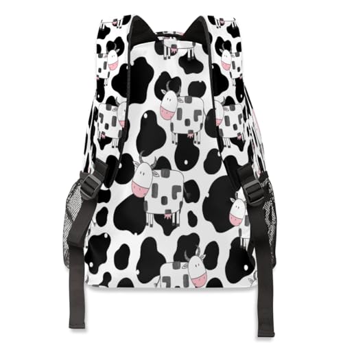 Sac à dos imprimé vache avec grand compartiment ordinateur portable 21L - 5