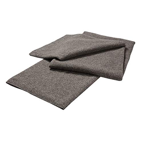 Rolf Benz 952-02-19 Plaid 100% Virgin Wool 130 x 200 cm Black, 130x200cm