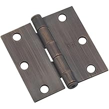 Richelieu Hardware 3" 76 mm Full Mortise Butt Hinge for Interior Door, 820ORBB, 2-Pack, Oil-Rubbed Bronze