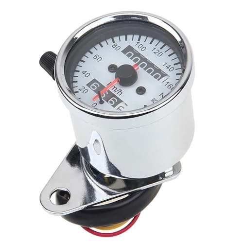 Compteur de vitesse moto odomètre rétroéclairé DC 12V double vitesse
