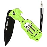 OEMTOOLS 25541 Cut + Drive Multi Tool - Drop Point Knife, Screwdriver, Bit Set, Ruler & Bottle Opener | Useful Tool for HVAC Technicians, Contractors, All Sorts Daily Work | The Ultimate Multi-Tool