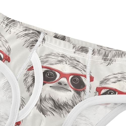 Wusikd Sloth Sunglasses Boys' Underwear Cotton Boys Briefs Soft Toddler Underwear 2T4