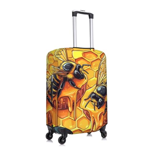 Honeycomb Elastic Travel Luggage Cover, Washable Spandex Suitcase Protector, Anti-Scratch Fits 18-32 Inch3