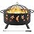 Yaheetech Fire Pit 30in Fire Pits for Outside Wood Burning Outdoor Fireplace with Spark Screen, Poker for Bonfire Patio Backyard Garden Picnic