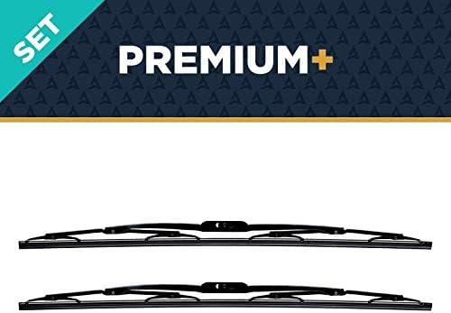 AutoTex - M6Pro Premium+ Automotive Wiper Blades - Universal Replacement Windshield-Wipers - Heavy Duty - All-Weather - 2 Pack (24"/18")
