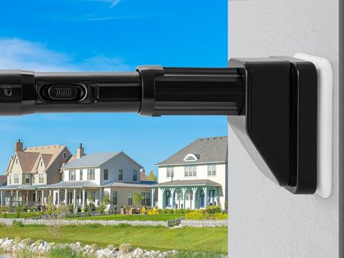 Umimile Extra Long Tension Curtain Rod 148-173 Inch, 40 LB Heavy Duty No Drill with Super Grip Caps,...