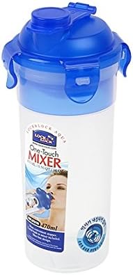Lock&Lock Glass 470ml Mixing Cup One Touch Mixer Sports Cup Shake Water Bottle Aqua Cup