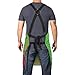 Stylecraft Hair Cutting Apron, Heavy Weight, Waterproof, Professional Barber-Salon Cross Back Strap and Pockets (Radioactive Green)