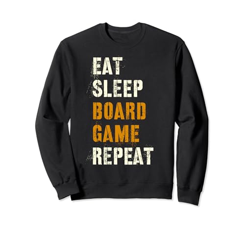 Divertido EAT SLEEP JUEGO DE MESA REPETIR Club Gamer Night Team Sudadera