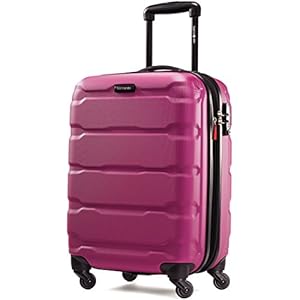 Samsonite Omni PC Hardside Expandable Luggage with Spinner Wheels, Radiant Pink, Carry-On 20-Inch