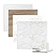 Produktbild Selens 2X Fotografie Hintergrund Boards 55x55cm Hintergründe Fotohintergrund Weiß Marmor Holzmaserung Textur Kit Doppelseitiger Essen Flat Lay Vertikale Tischplatte für Produkt Foto Studio Requisiten