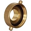 Dixon Valve & Coupling HA3025F Brass Fire Equipment, Hydrant Adapter with Pin Lug, 3 NST (NH) Female x 2-1/2 NST (NH) Male