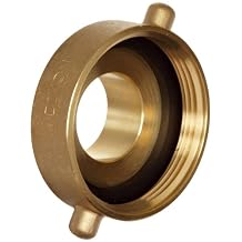 Dixon Valve & Coupling HA3025F Brass Fire Equipment, Hydrant Adapter with Pin Lug, 3" NST NH Female x 2-1/2" NST NH Male
