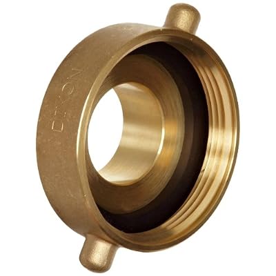 Dixon Valve & Coupling HA3025F Brass Fire Equipment, Hydrant Adapter with Pin Lug, 3 NST (NH) Female x 2-1/2 NST (NH) Male