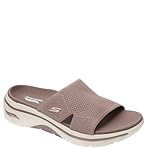 Skechers Women's Go Walk Arch Fit 2.0 Sandal Dakota Clogs and Mules, Brown Textile, 6 UK
