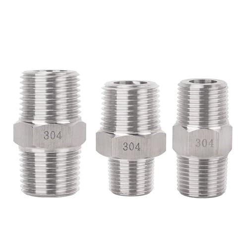 Raccord fileté mâle NPT en acier inox 304 anti-fuite pour système hydraulique saturé