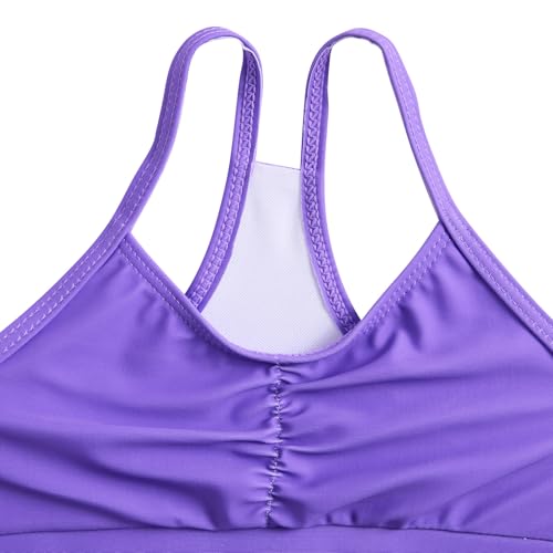 Image of Funnycokid Girls Swimsuit 3 Pieces Zip Rash Guard Bathing Suits Set Kids Bikini Boyshort Summer Swimwear 3-14 Years