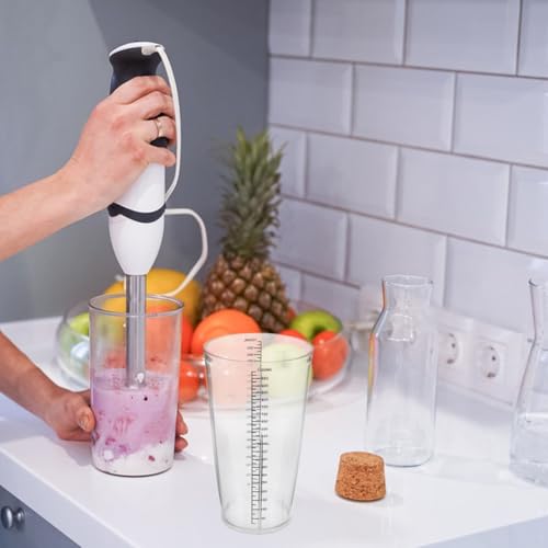 jojofuny Mixer Mixbecher 1000 Ml Ersatzbecher Für Küchenmixer Mit Messmarkierungen – Transparenter Mixhalter Für Smoothies Und Säfte