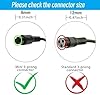 BXIZXD Electric Bike Charger for 36V Lithium Battery Input Voltage AC120V(DC5.5-2.5/2.1MM Jack Connector)&(3-Prong Inline Connector) (3 Prong Connector) #1