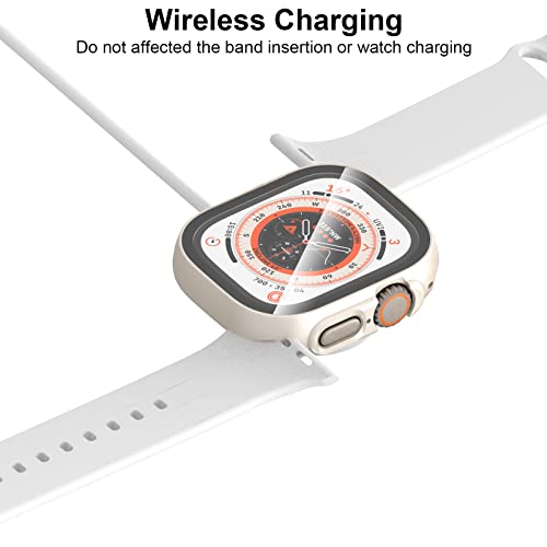 HASDON 6 Pack Case with Tempered Glass Screen Protector for Apple Watch Ultra3/Ultra 2/Ultra 49mm, Scratch Resistant Full Protective Cover for iWatch 49mm