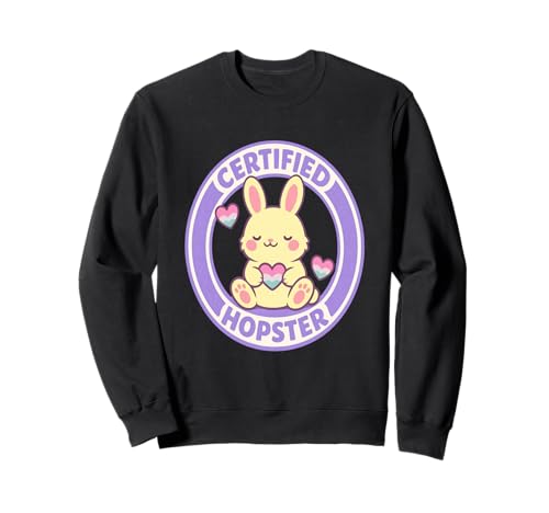 Certified Hopster Cute Bunny Pride Pastel Heart Graphic Tee �g���[�i�[