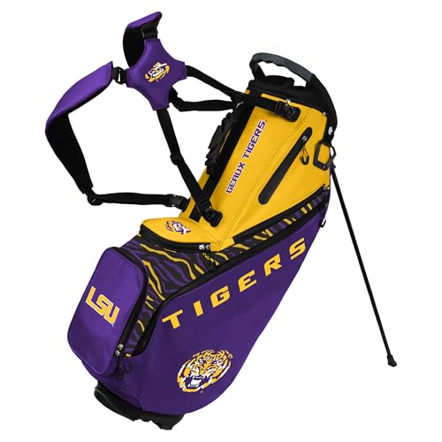 Team Effort Back Nine Stand Bag NCAA LSU Tigers