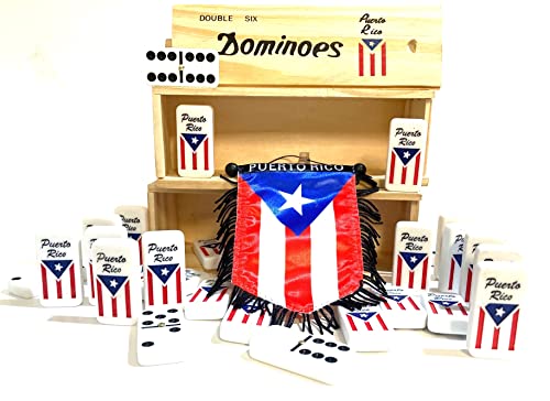 Puerto Rico Dominoes Set Premium Puerto Rican Domino Flag miniatura 4