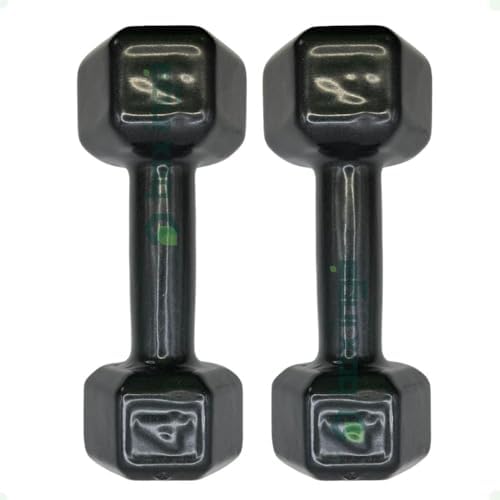 Par de Halteres Sextavado Revestido - 4 Kg