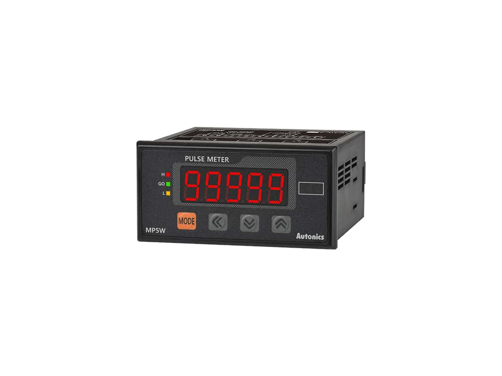 AUTONICS MP5W-41 100-240 VAC, Meter, 13 Modes, Pulse, LED, 3 Relay OUTPUTS, W96XH48MM, 5-Digit