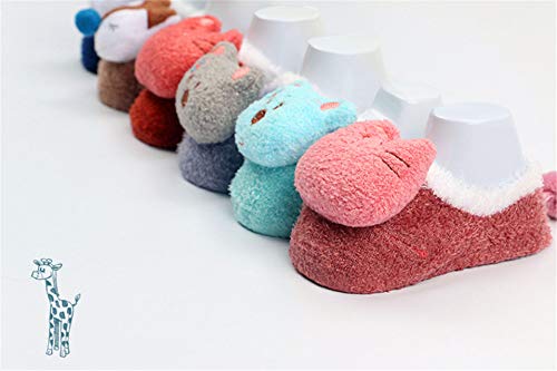 Newborn Spring Autumn Fox Socks Coral Fleece Cute Sokken Cartoon Meias Soft Animal Patter Baby Boy Socks Baby Girl Socks3