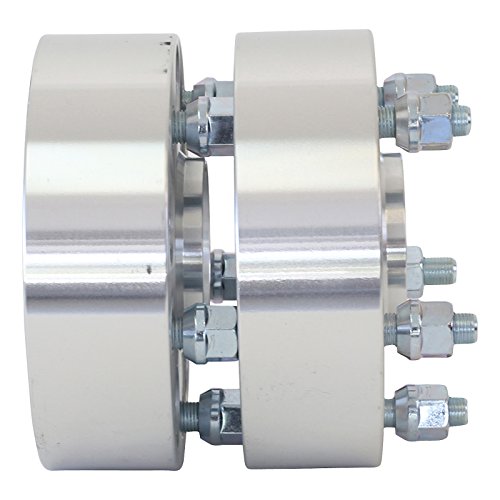4Pc Wheel Spacers Adapters 4" (2 Inch Per Side) For 5X5 (5X127) Hubcentric Vehicle To 5X5 Wheel Patterns With 1/2 X 20 Threads Fits Jeep Wrangler Jk Rubicon #TOP4