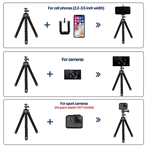 Phone Tripod, Portable Flexible Tripod With Remote For Iphone 14 13 12 11 Pro Max Xs Xr X Android Camera Webcam Mini Travel Tripod Stand Iphone Holder For Video Recording Vlogging Selfies #TOP2
