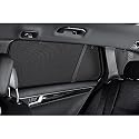 Satz Car Shades kompatibel mit BMW 5er G31 Touring 2017- (8-teilig), Schwarz