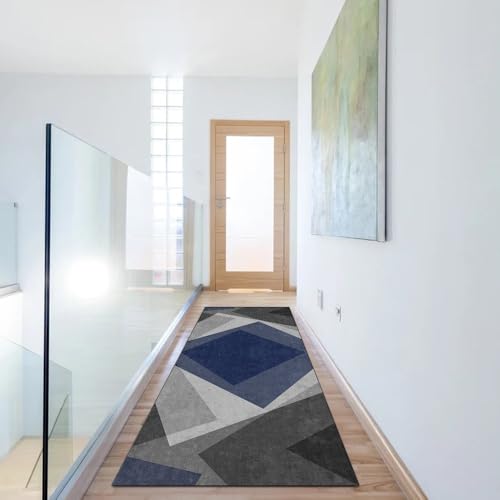 Alfombra larga patchwork para transformar el pasillo y la cocina moderna 6