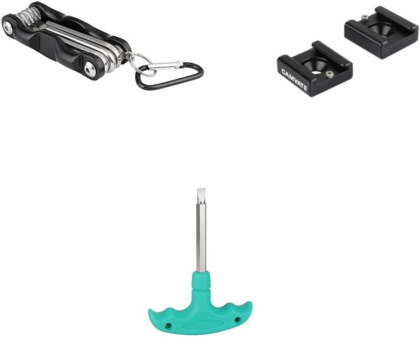 CAMVATE Folding Screwdriver Tool Kit + Cold Shoe Mount + Straight Screwdriver Assembly Tool