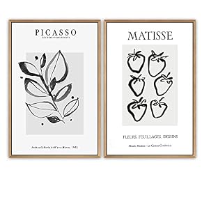 SIGNWIN Framed Wall Art Print Set Sketch Drawing...