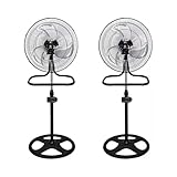 Begonia Ventilador de piso - Ventilador 3 en 1 multiposiciones - Abanico Oscilante de pie con pedestal - Altura ajustable...