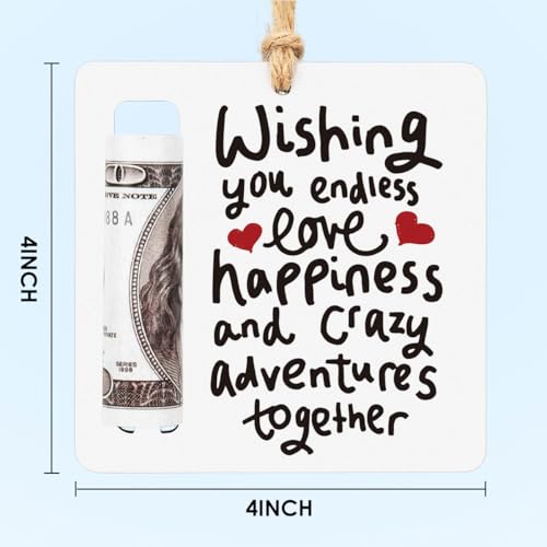 Wedding Money Holder Wedding Gifts for Couples Newlyweds Funny Newly Wed Gifts for The Husband Wife Engagement Money Holder for Cash Decoration2