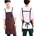 YXDZ Delantal De Lona De Mezclilla Cafetería De Moda Coreana Profesor Pintura Leche Tienda De Té Cocina Hombres Y Mujeres Monos Cinturón Marrón H