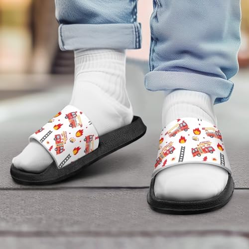 Jeiento Cartoon Slides for Kids Summer Shoes Non Slip Sole Shower Shoes Bathroom Home Slippers Boy Girl Beach Sandals3