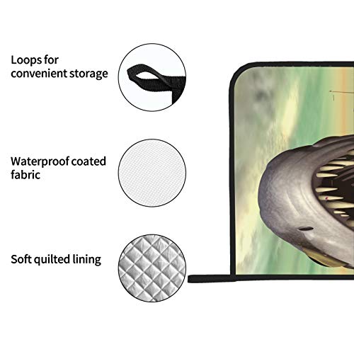 Large 3D Of Giant Bone Fish Square Pot Holders Heat Resistant Pot Holders For Kitchen 2 Pcs Square Pot Holders 8×8 Inch For Cooking And Baking #TOP3