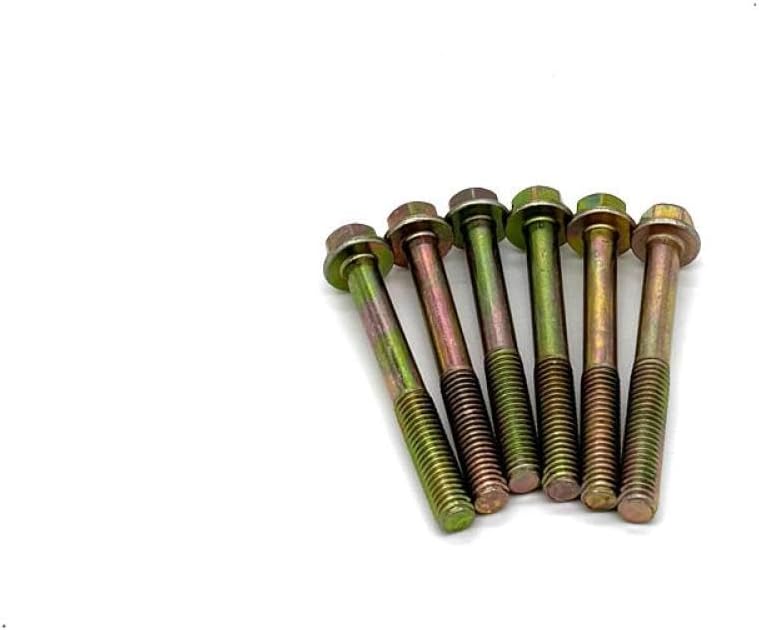 Motorcycle Engine Cover Bolts M6X25 M6X50 Compatible with GY6 50-250cc Scooter CG Moped Bicycle Car(6pcs M6X50)