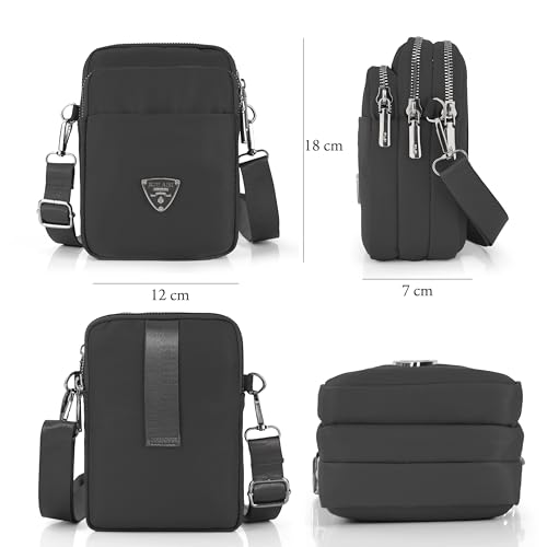 Image of J I Women's Small Cross-Body Phone Bag Stylish Mobile Cell Phone Holder Pocket Purse Wallet Sling Bag Mini Shoulder Bags