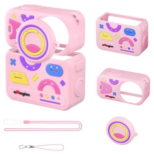 Honbobo DJI Osmo Nano �p �ی�P�[�X �J�o�[ �V���R�����A�N�V�����J�����P�[�X (�s���N)