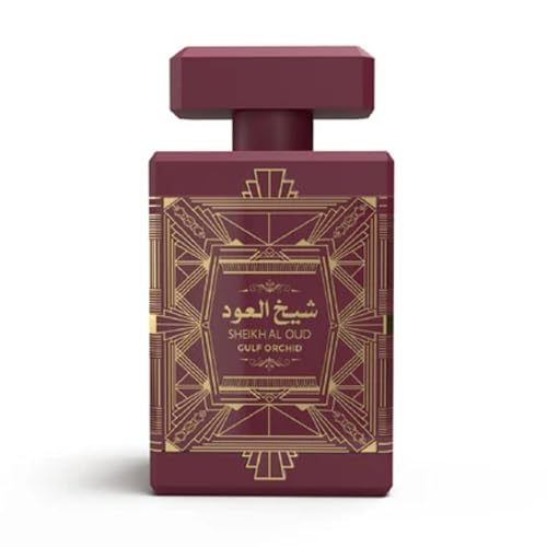 Gulf Orchid Sheikh AI Oud Red Eau De Parfum 100 ml – Perfume de lujo para mujer, fragancia de larga duración, perfume floral y elegante para el día a día y ocasiones especiales con Kajal Gulf Orchid Sheikh AI Oud Red Eau De Parfum 100 ml – Perfume de lujo para mujer, fragancia de larga duración, perfume floral y elegante para el día a día y ocasiones especiales con Kajal